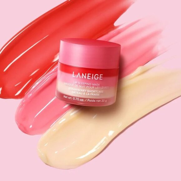 LANEIGE Lip Sleeping Mask & Glaze Craze Strawberry Shortcake and Sprinkle NIB - Picture 3 of 10